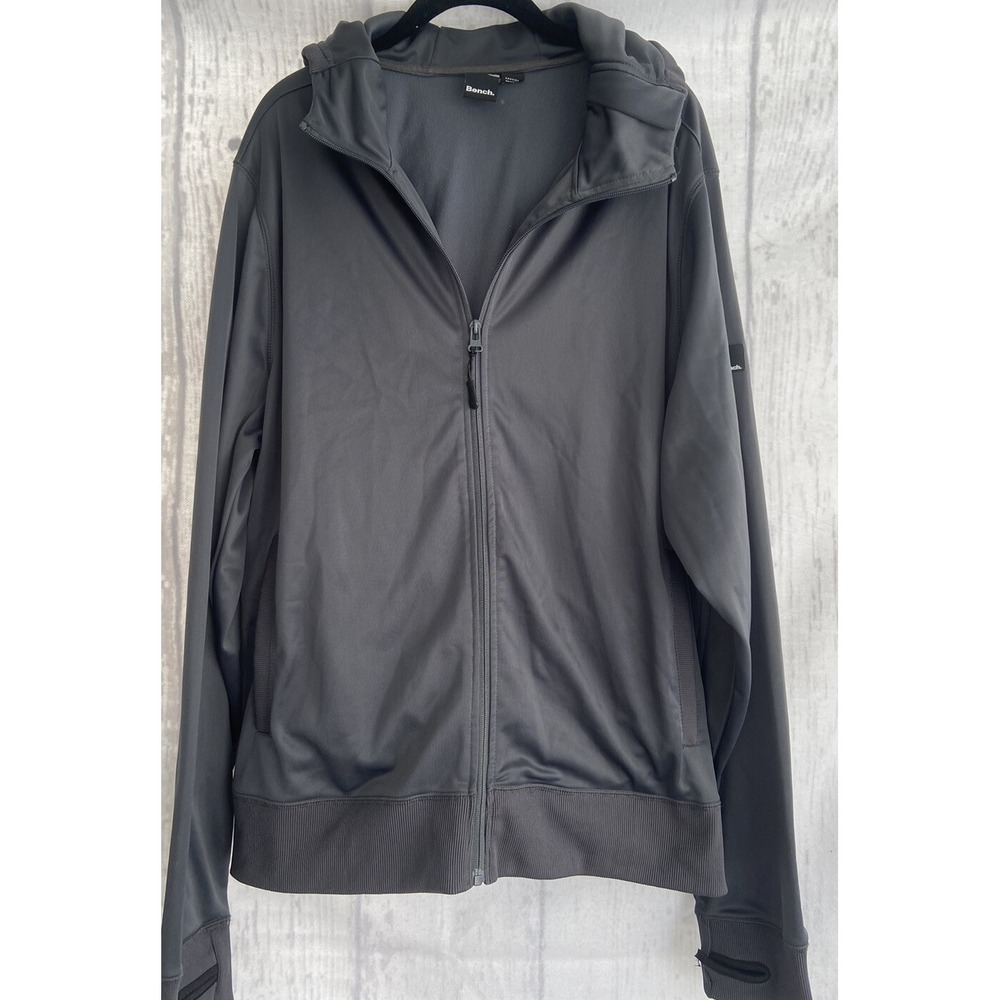 Bench Zip Up hoody‎ Mens 2XL Dark Gray Urban Wear work out jacket dk Gray